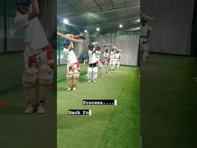 Backfoot Drills in three steps | Thane Rising Cricket Academy | Cricket Coaching in Thane | #shorts