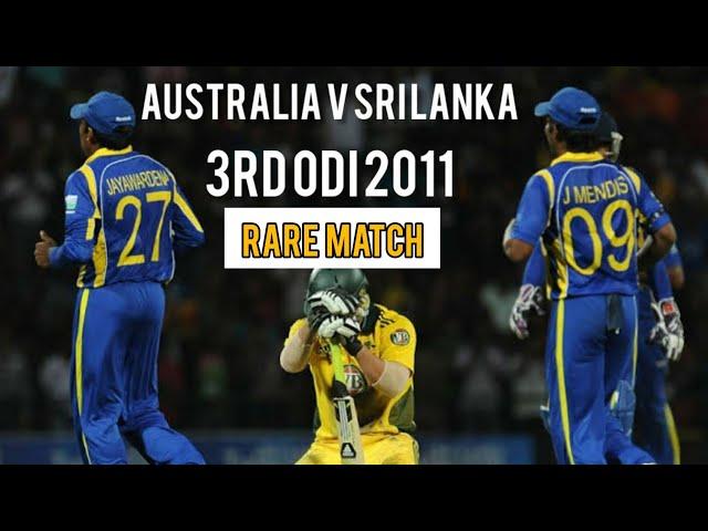 Rare Match | Australia V Sri Lanka | 3rd ODI 2011 | Full Highlights