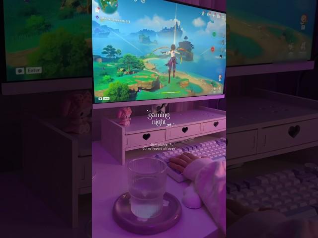 gaming night  #shortvideo #gaming #gamergirl #gamevlog #genshinimpact #vlog #gamingnight