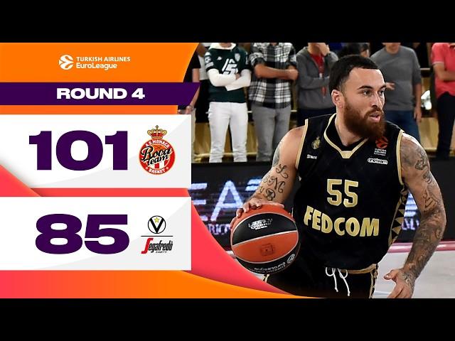 Victory Secured with Style | AS Monaco -Virtus Bologna | BASKETBALL HIGHLIGHTS R4 2024-25