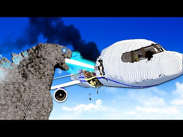 GODZILLA CAUSES PLANE CRASH! (Teardown)