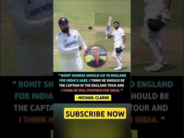 Michael Clarke on Rohit Sharma !#ipl #rohitsharma #indvseng #shortsfeed #shorts #cricket