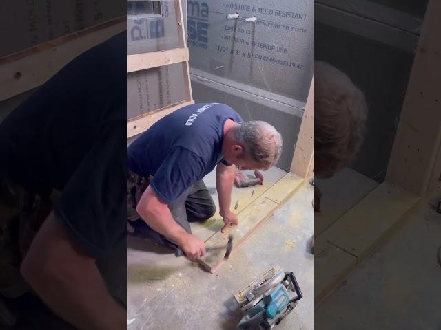 Pocket door installation #diy #bathroom