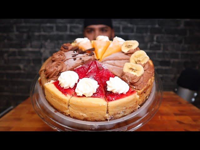 (ASMR) CHEESECAKE MUKBANG