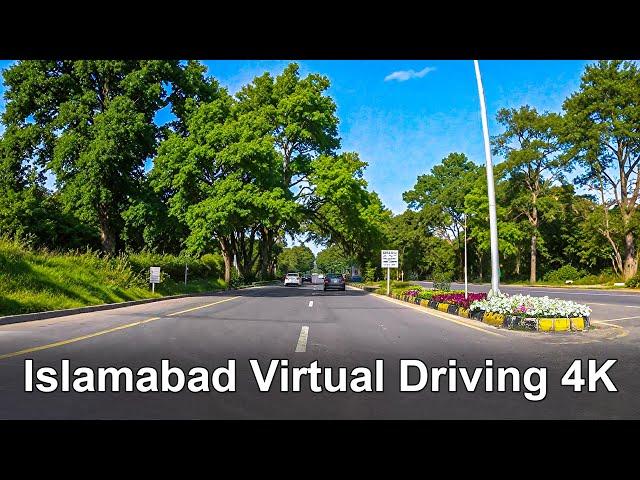 Islamabad Pakistan 4k virtual Drive Tour - 7th avenue - Pir sohawa Road - Margalla road