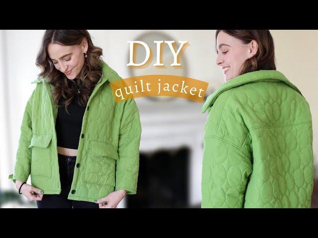 DIY Quilt Jacket (From $5 Thrifted Blanket!)