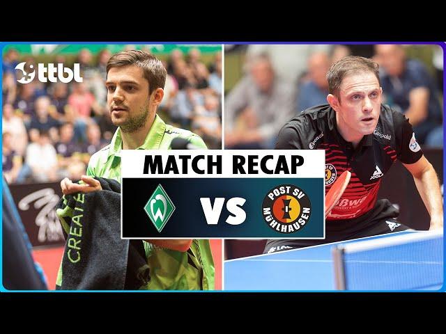 BREMEN vs. MÜHLHAUSEN (Tischtennis Bundesliga Recap) | 2024 Matchday 4