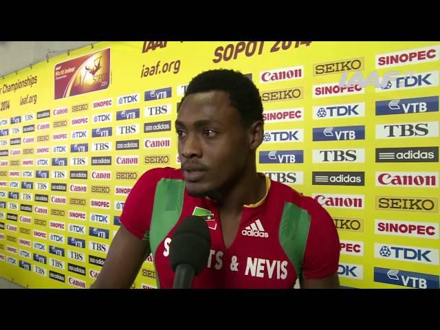 Sopot 2014 - Jason ROGERS - SKN - World Indoor Championships