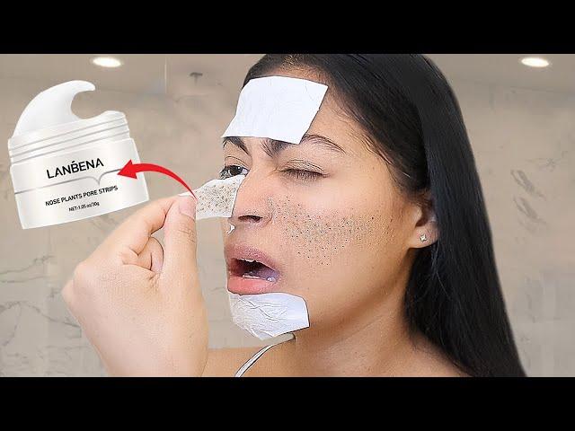 I tested VIRAL NOSE STRIPS & THIS HAPPENED! | Is magical nose pore strips scam or legit? 