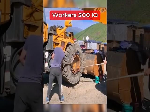 200 IQ  #funny #constructionwork #workers #construction