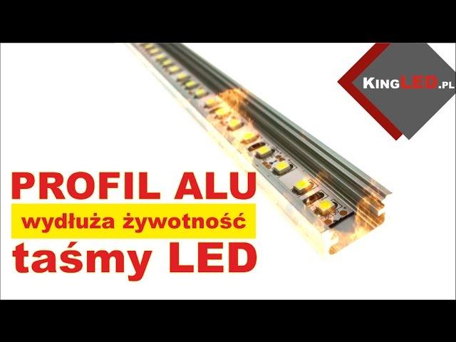 Aluminiowy profil - jak wydłuża żywotnośc taśmy LED -  #25 Poradnik od KINGLED pl