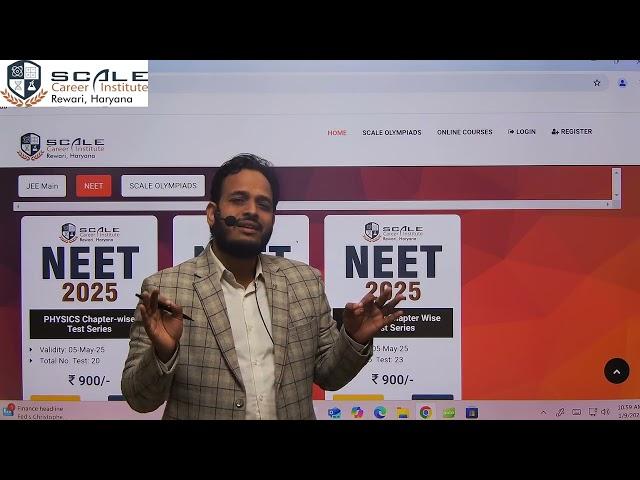 NEET offline Test Series in Rewari | Scale Career Institute Rewari | Sachin Sir (B Tech IIT Dhanbad)