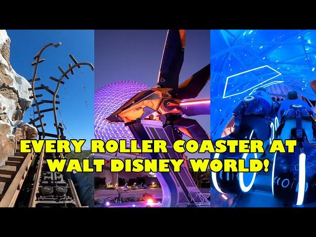 Every Roller Coaster at Walt Disney World in Orlando, Florida! Full Onride POV!