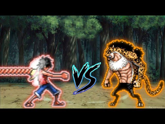 Luffy 2nd Gear VS Lucci in Jump Force Mugen