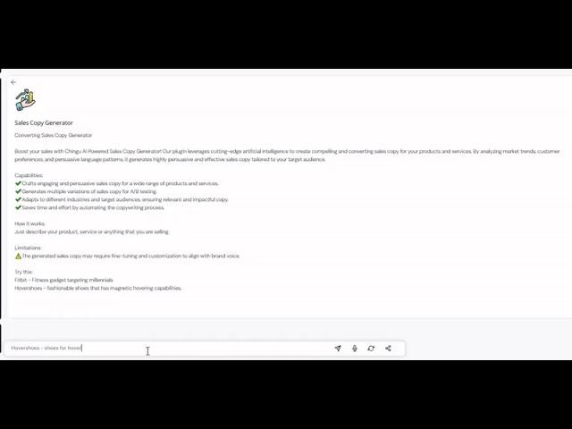 Chingu AI Powered Sales Copy Generator