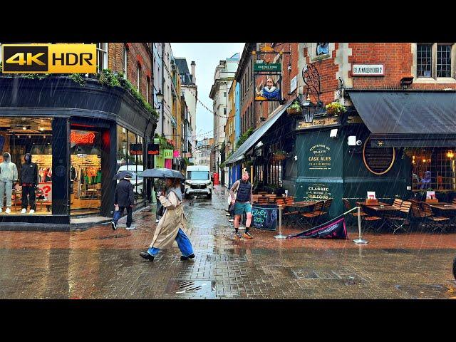 2.5 hours of London Spring Rain ️ London Rain Walk Compilation | Best Collection [4K HDR]