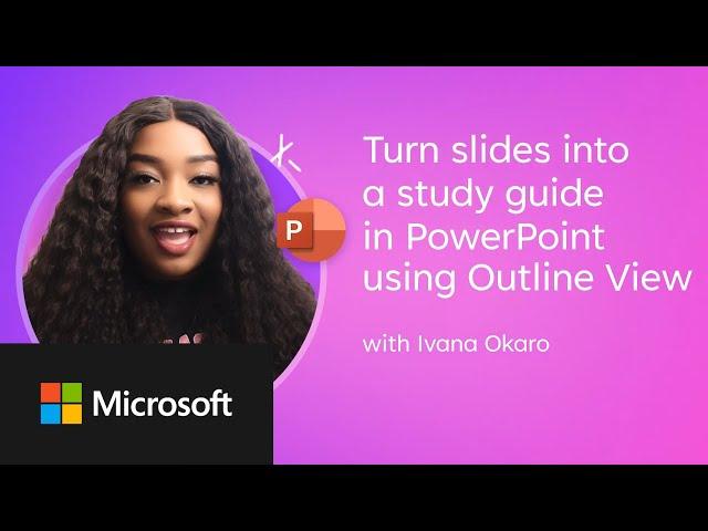 Microsoft Create: Turn PowerPoint slides into a study guide