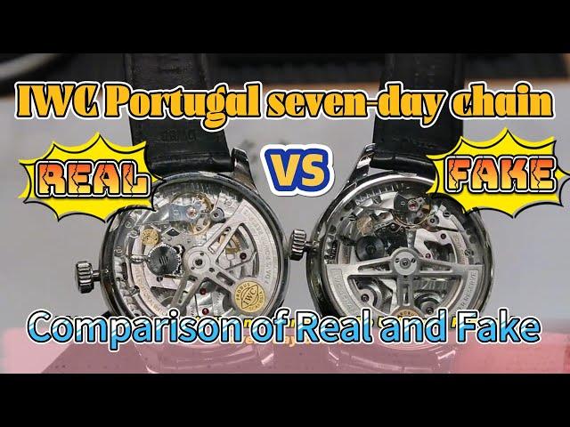 Real VS Fake IWC Portuguese seven-day chain, you will be surprised after reading it!