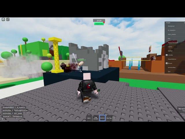 playing Roblox with some fancy fellows