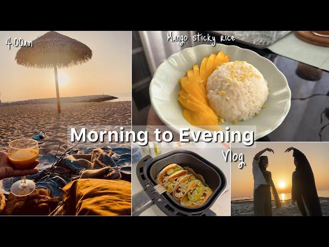 4 am Morning to Evening Vlog / Mango Sticky Rice Recipe/Easy Snacks for Kids/Malayalam Vlog