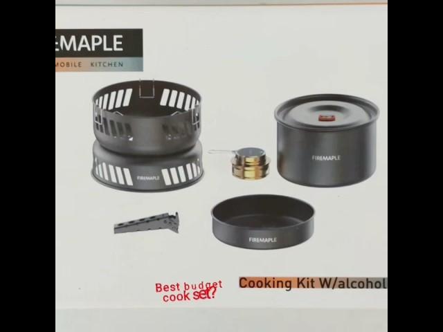 FIREMAPLE: Your Mobile Kitchen,  Complete Cook Kit W/alcohol Burner.