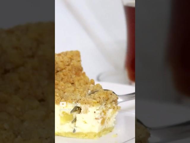 Apple Crumble Cheesecake  ​⁠@Rawa.369  #cheesecake #cake #dessert قناة_روا