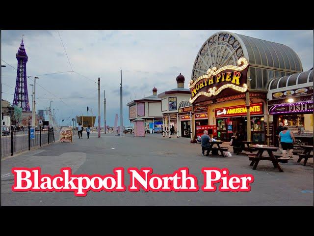 [4K] Walking Around Blackpool UK | North Pier | DJI Pocket 2