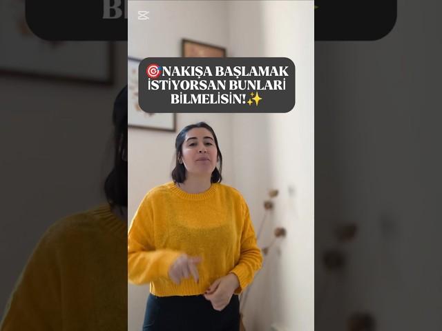 NAKIŞA yeni başlayanların mutlaka bilmesi gerekenler... #nakış #embroidery #embroiderydesign  #diy