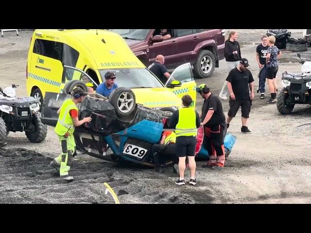 Sommerfestivalen 2024 brekka nmk aremark bilcross crash