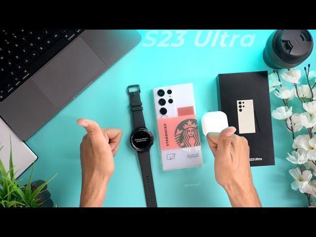 Samsung Galaxy S23 Ultra ASMR Unboxing | S23 Ultra Retail unit | Samsung Preorder Gifts