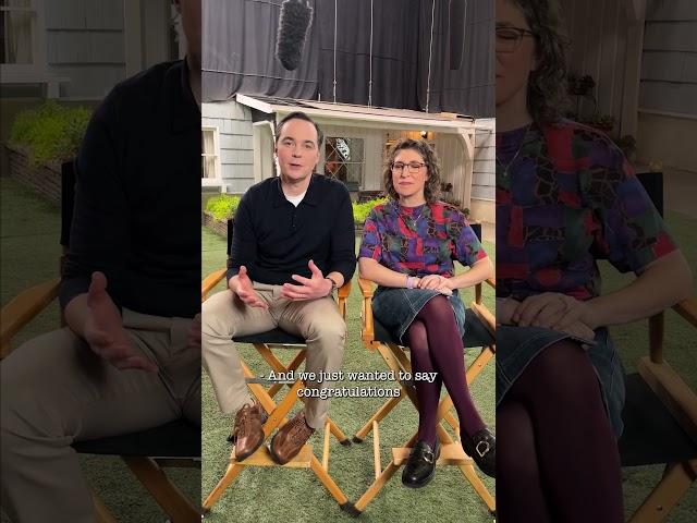 A special message for the cast and crew of #YoungSheldon from some special guests ️