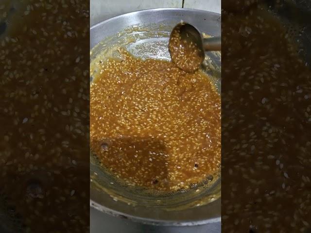 Jaggery aur sesame seeds coconut chikki #food #visa2explore  #chef