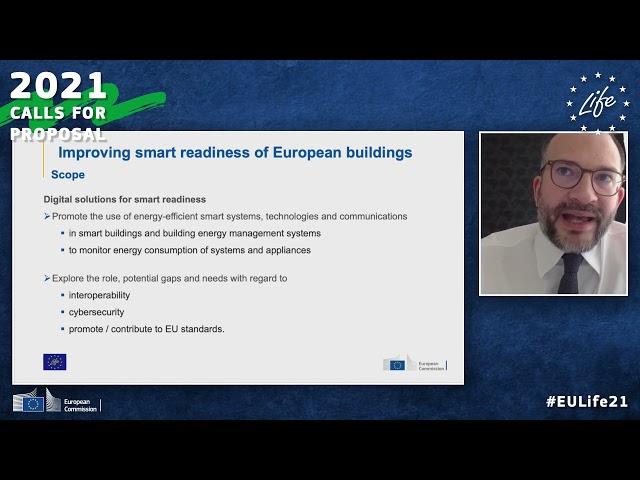 LIFE Call for Proposals 2021: Improving smart readiness of European buildings