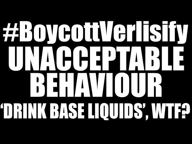  #BoycottVerlisify - Verlisify's unacceptable behaviour