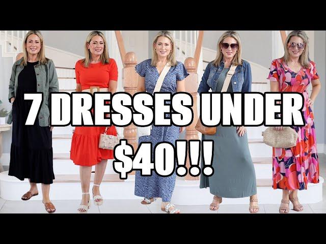 Everyday Casual Dresses for Spring Under $40  + Skincare for Women over 40