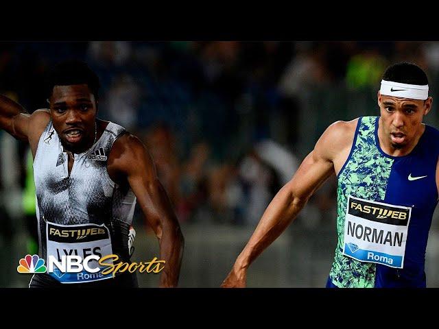 Michael Norman upsets Noah Lyles at Diamond League | NBC Sports