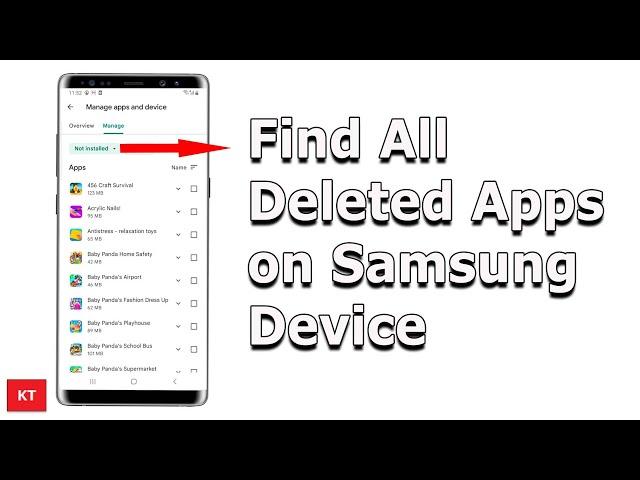 How to find all the Deleted Apps on Samsung Device (2022)