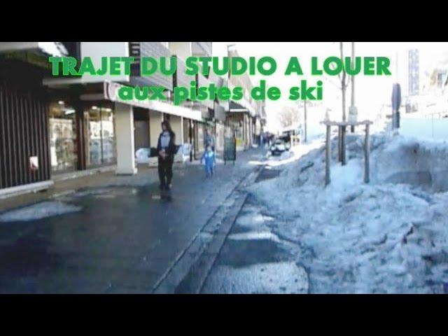 Trajet studio SUPER BESSE, aux pistes de ski