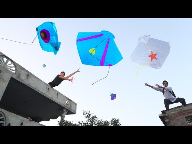 Kite Flying & Eating Havey Bike Challenge Vs School Go 