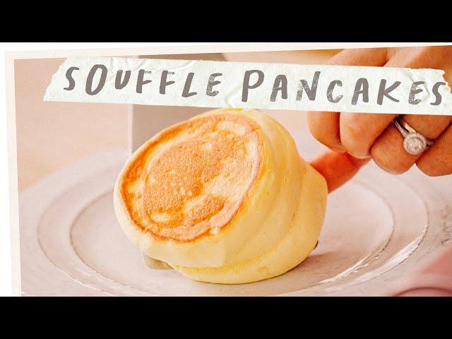 Perfect SOUFFLE PANCAKE Recipe - 1 EGG Easy & Fluffy Soufflé Pancakes