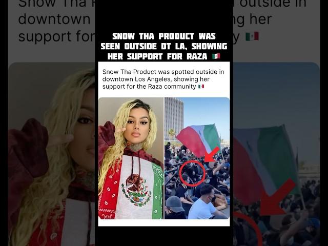 Snow Tha Product spotted DT LA supporting the Raza  #shorts #snowthaproduct #foocommunity