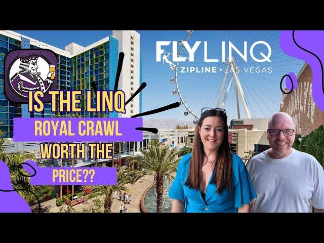 Is the LINQ Royal Bar Crawl worth the money? | Hard Rock | FlyLINQ | Las Vegas vlog part 4