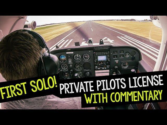 MY FIRST SOLO FLIGHT PPL STUDENT WITH COMMENTARY FROM DUXFORD UK