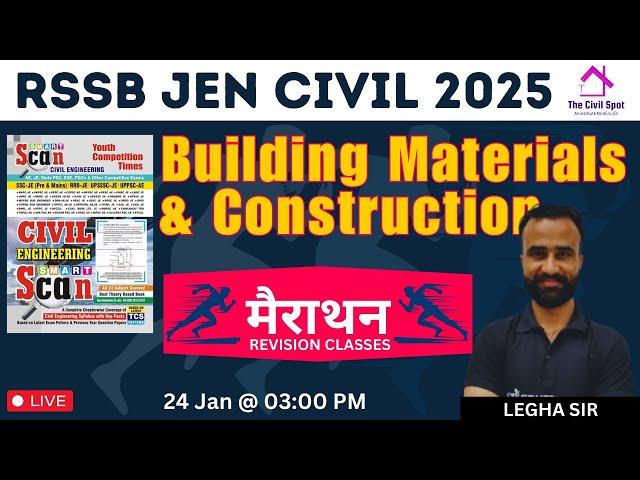 Building Materials and Construction Marathon Class for RSSB JEn 2025 Degree Diploma