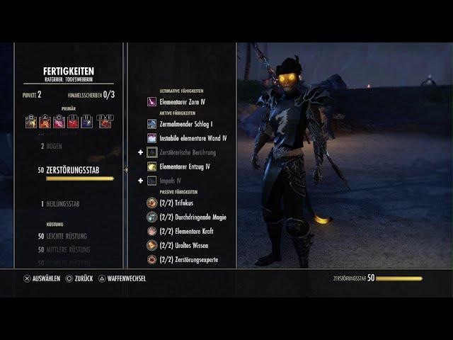 The Elder Scrolls Online (PS5):NMSA, Magicka Nachtklinge, Erklärung und Arena 1 bis 5