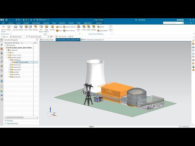 Siemens NX BIM - Structures and Rooms demo