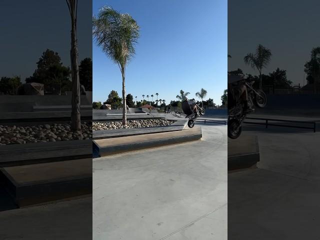 He took a Modded Razor Sx500 to a Skatepark  #razorworldwide #ebike #dirtbike #wheelies #bikelife