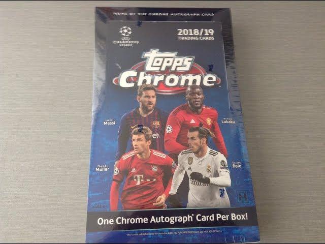 TOPPS CHROME CHAMPIONS LEAGUE 18/19 ***FULL BOX/1 AUTOGRAPH***