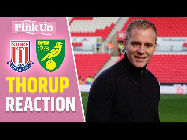 Johannes Hoff Thorup Reaction | Stoke City 1-1 Norwich City | The Pink Un