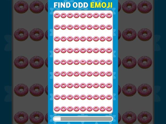 Find The ODD Emoji  | Quiz Clock | #shorts